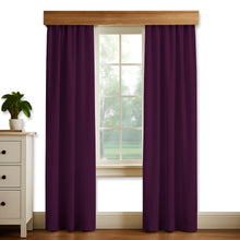 Cargar imagen en el visor de la galería, Juego De 2 Cortinas En Tela PANAMA para RIEL - Varios Tamaños