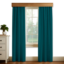 Cargar imagen en el visor de la galería, Juego De 2 Cortinas En Tela PANAMA para RIEL - Varios Tamaños