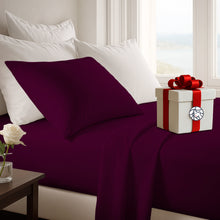Cargar imagen en el visor de la galería, Juego de Sábanas - 1 Plaza y Media Liso + REGALO - VARIOS COLORES
