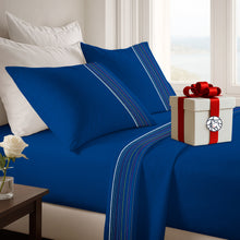 Cargar imagen en el visor de la galería, Juego de Sábanas Multiaguja - Queen Liso + REGALO