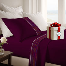 Cargar imagen en el visor de la galería, Juego de Sábanas Multiaguja - 1 Plaza Liso + REGALO