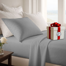 Cargar imagen en el visor de la galería, Juego de Sábanas - 1 Plaza y Media Liso + REGALO - VARIOS COLORES