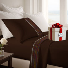 Cargar imagen en el visor de la galería, Juego de Sábanas Multiaguja - 1 Plaza y Media Liso + REGALO