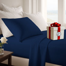 Cargar imagen en el visor de la galería, Juego de Sábanas - 1 Plaza y Media Liso + REGALO - VARIOS COLORES