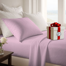 Cargar imagen en el visor de la galería, Juego de Sábanas - 1 Plaza y Media Liso + REGALO - VARIOS COLORES