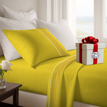 Cargar imagen en el visor de la galería, Juego de Sábanas Multiaguja - 1 Plaza Liso + REGALO
