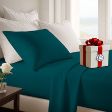 Cargar imagen en el visor de la galería, Juego de Sábanas - 1 Plaza y Media Liso + REGALO - VARIOS COLORES