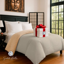 Cargar imagen en el visor de la galería, 2 Plazas Acolchado CORDERITO + Sabanas + Fundas Almohadas + REGALO Combo