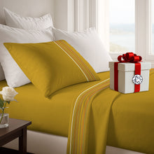 Cargar imagen en el visor de la galería, Juego de Sábanas Multiaguja - 1 Plaza Liso + REGALO
