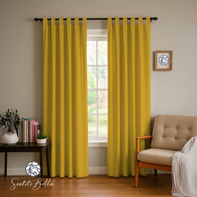 Cargar imagen en el visor de la galería, Juego De 2 Cortinas En Tela Panama con Presillas - Varios Tamaños