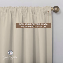 Cargar imagen en el visor de la galería, Juego De 2 Cortinas En Tela Panama - Varios Tamaños