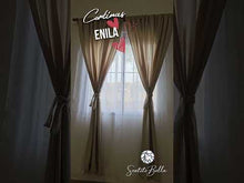 Cargar y reproducir el video en el visor de la galería, Juego De Cortinas En Tela Enila 2 Paños Dobles - Varios Tamaños