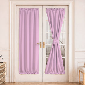 Juego Cortinas para Puerta Francesa en Tela Panama - Varios Tamaños