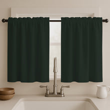 Cargar imagen en el visor de la galería, Juego Cortinas de Cocina Tela Panama 145x100 cm - Varios Colores
