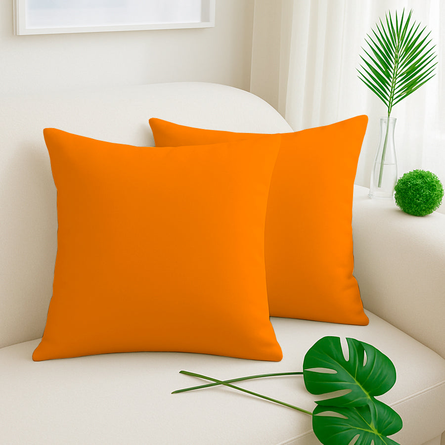 Set X 2 Funda De Almohadón 40x40 Tela Panama Varios Colores
