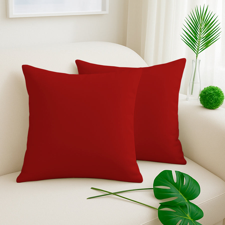 Set X 2 Funda De Almohadón 40x40 Tela Panama Varios Colores