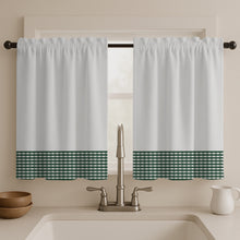Cargar imagen en el visor de la galería, Juego Cortinas de Cocina Tela Panama Cuadrille 145x100 cm - Varios Colores

