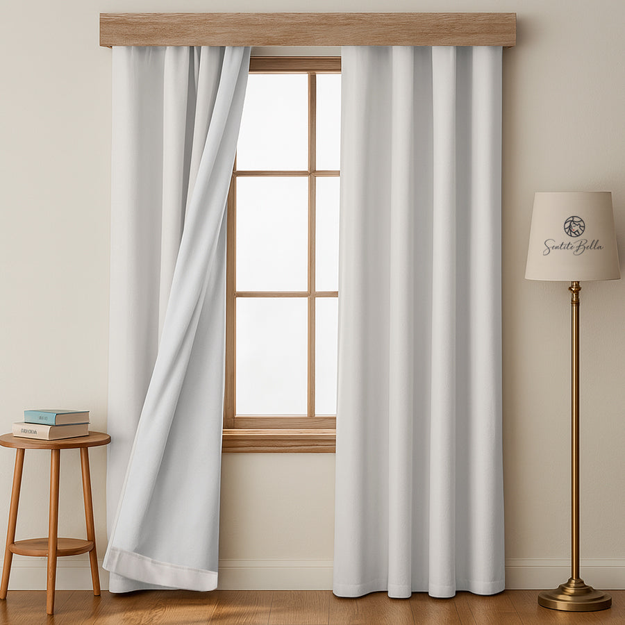 Juego De 2 Cortinas Blackout para RIEL - Varios Tamaños