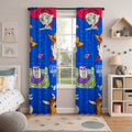 Juego De 2 Cortinas Infantil 150x210 / Diseño Toy Story