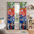 Juego De 2 Cortinas Infantil 150x210 / Diseño Avenger Marvel