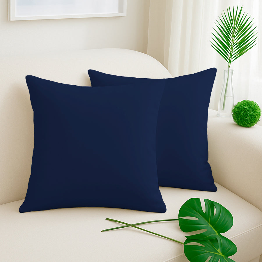 Set X 2 Funda De Almohadón 40x40 Tela Panama Varios Colores