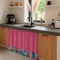 Cortina de Cocina Bajo Mesada en Tela Panama con Diseño 80x150 cm