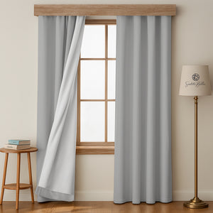 Juego De 2 Cortinas Blackout para RIEL - Varios Tamaños