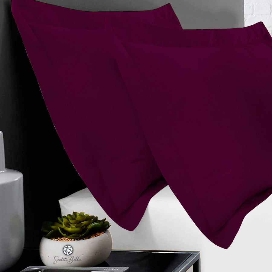 Set x 2 Funda para Almohada con volado - 60 x 80 cm Liso