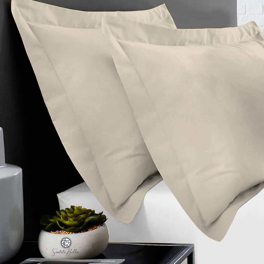 Set x 2 Funda para Almohada con volado - 60 x 80 cm Liso