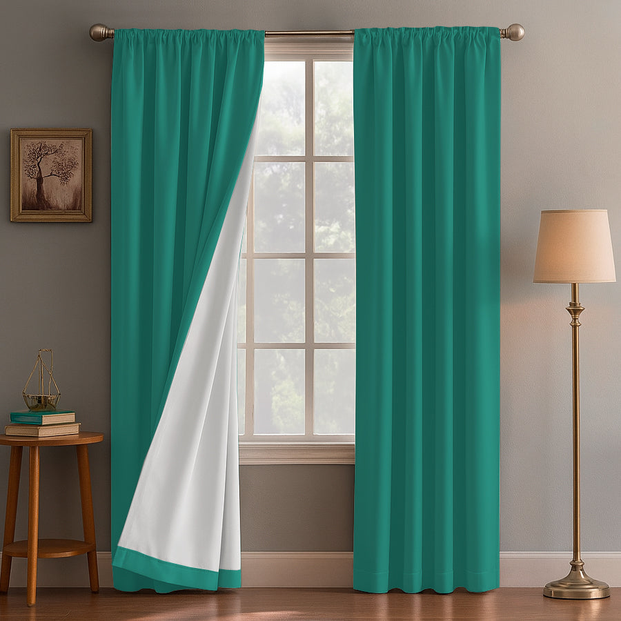 Juego De 2 Cortinas Blackout - Varios Tamaños