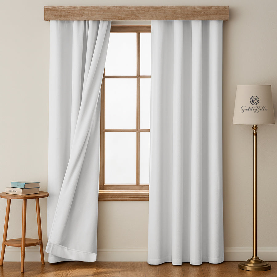 Juego De 2 Cortinas Blackout para RIEL - Varios Tamaños