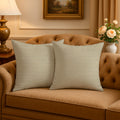 Set x 2 Funda para Almohadon Tela Rustica 40x40 cm