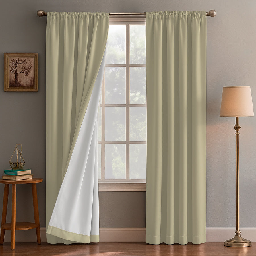 Juego De 2 Cortinas Blackout - Varios Tamaños