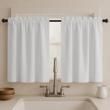 Cargar imagen en el visor de la galería, Juego Cortinas de Cocina Tela Panama 145x100 cm - Varios Colores
