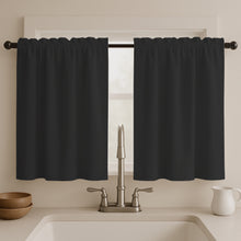 Cargar imagen en el visor de la galería, Juego Cortinas de Cocina Tela Panama 145x100 cm - Varios Colores
