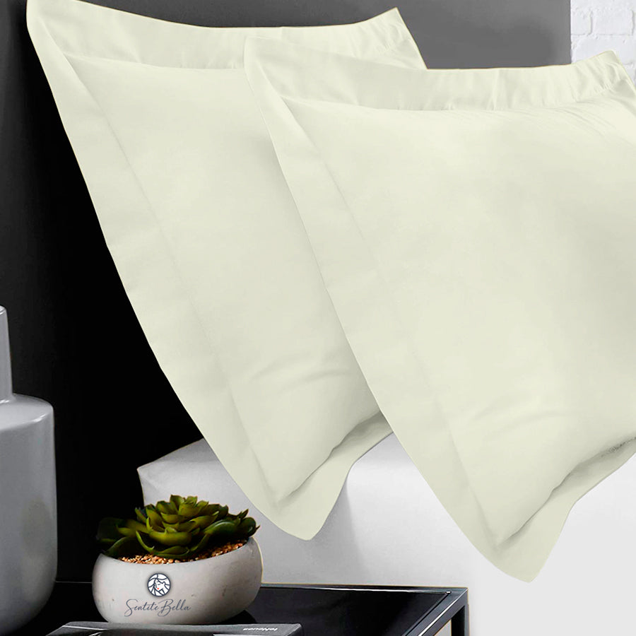Set x 2 Funda para Almohada con volado - 60 x 80 cm Liso