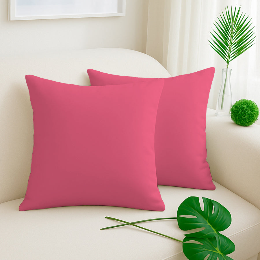 Set X 2 Funda De Almohadón 40x40 Tela Panama Varios Colores