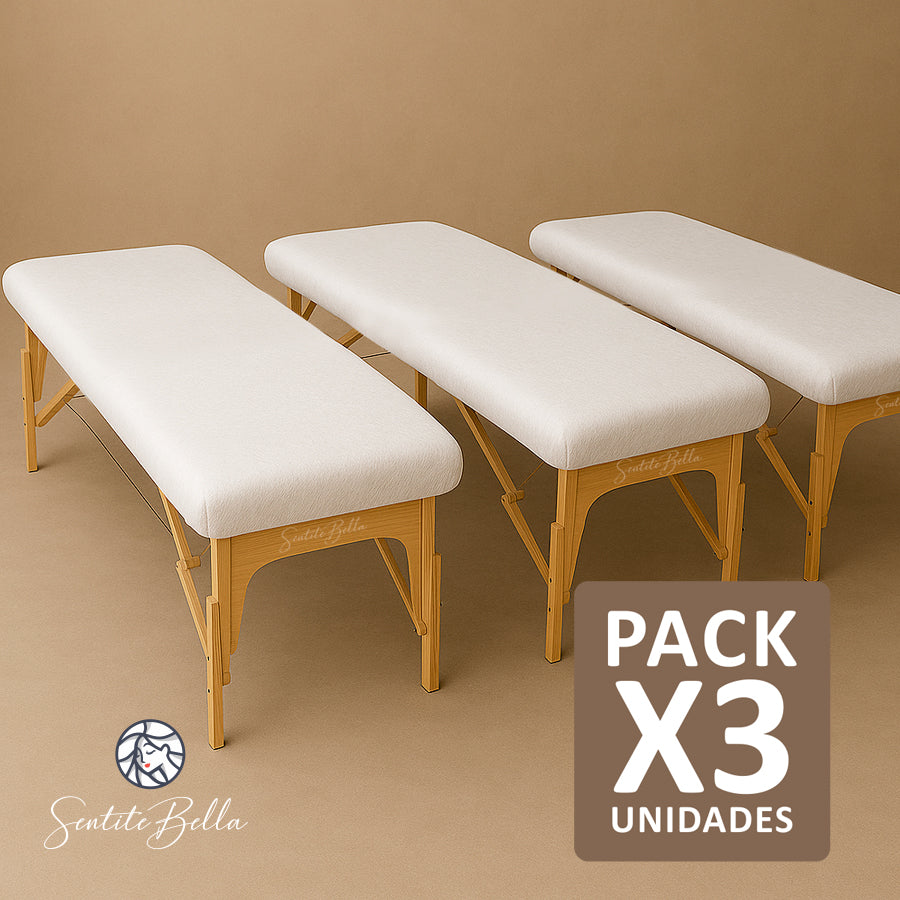 3 Sabanas Ajustable DESCARTABLE TNT para Camilla Masajes Reflexología SPA