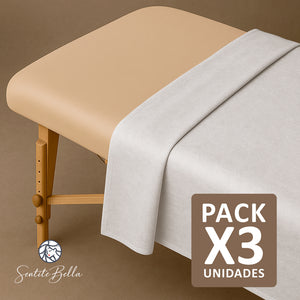 3 Sabanas Superior DESCARTABLE TNT para Camilla Masajes Reflexología SPA