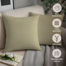 Cargar imagen en el visor de la galería, Set Funda Almohadon + Relleno Almohadon Tela Rustica 40x40 cm
