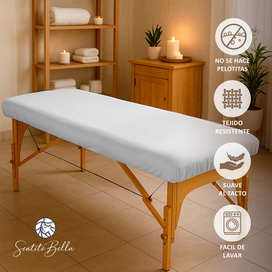 Sabanas Ajustable para Camilla de Masajes Reflexología 180x60