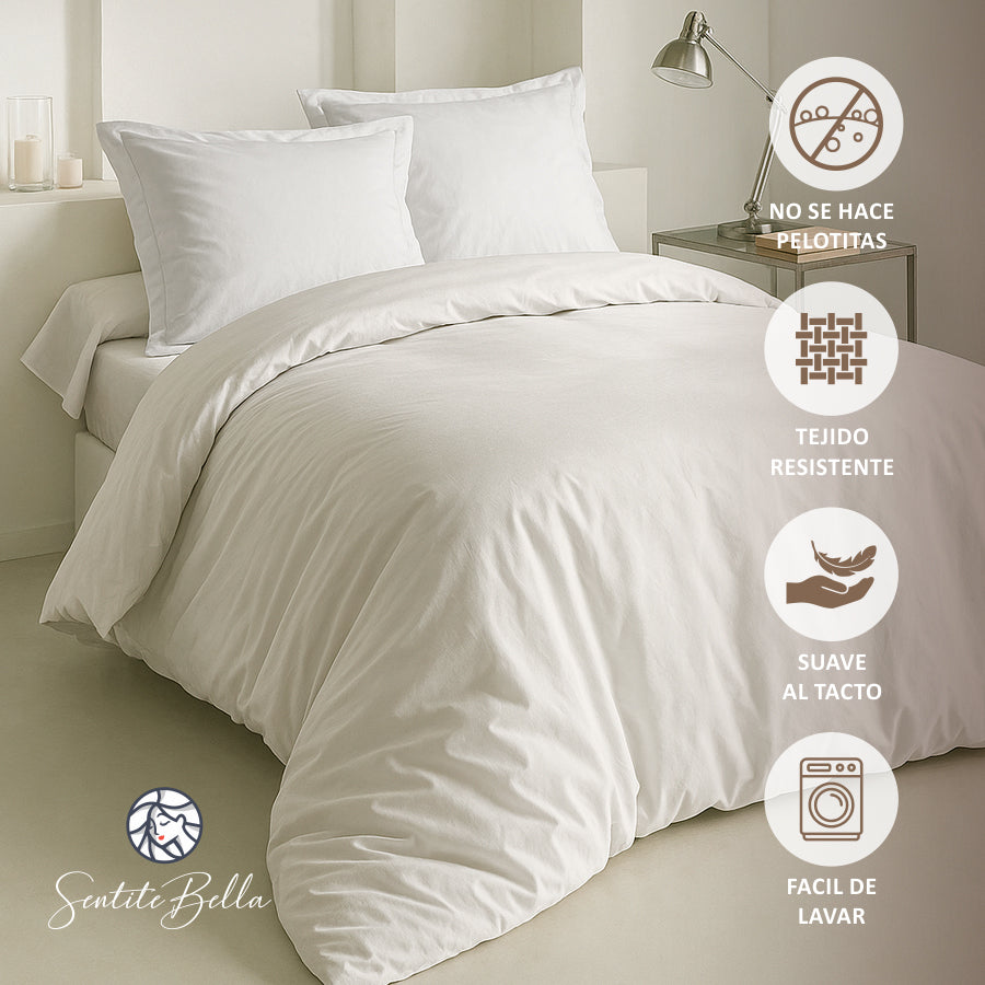 Set x 2 Funda para Almohada con volado - 60 x 80 cm Liso