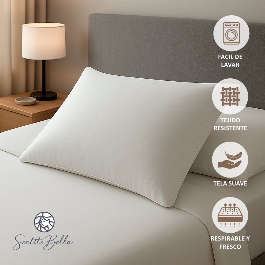 Pack x 2 Funda para Almohada 50x70 Con Cierre en TELA