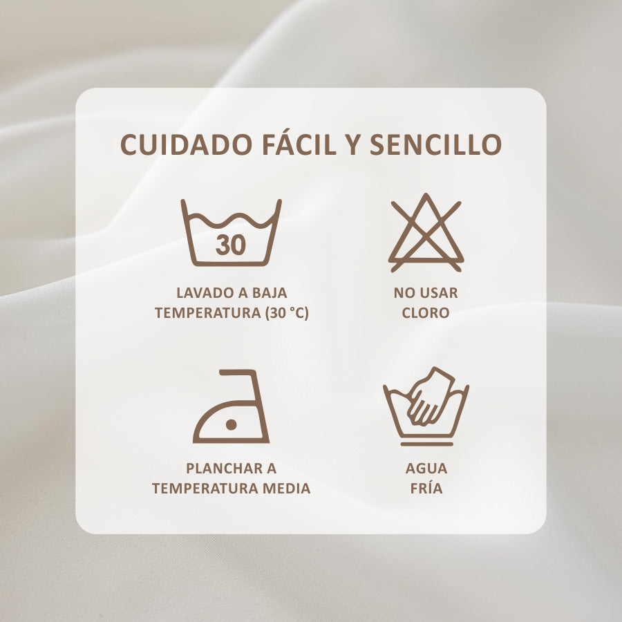 Juego Cortinas para Puerta Francesa en Tela VOILE - Varios Tamaños