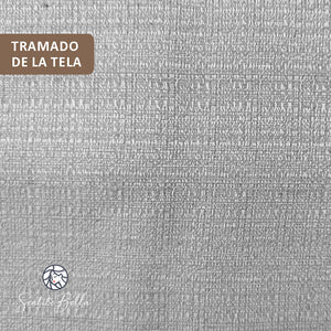Set x 2 Funda para Almohadon Tela Rustica 50x50 cm