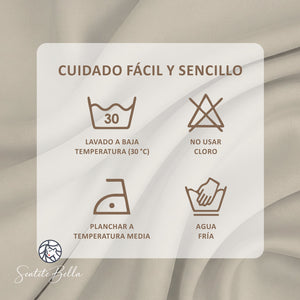 Cortina de Cocina Bajo Mesada en Tela Panama con Diseño 80x150 cm
