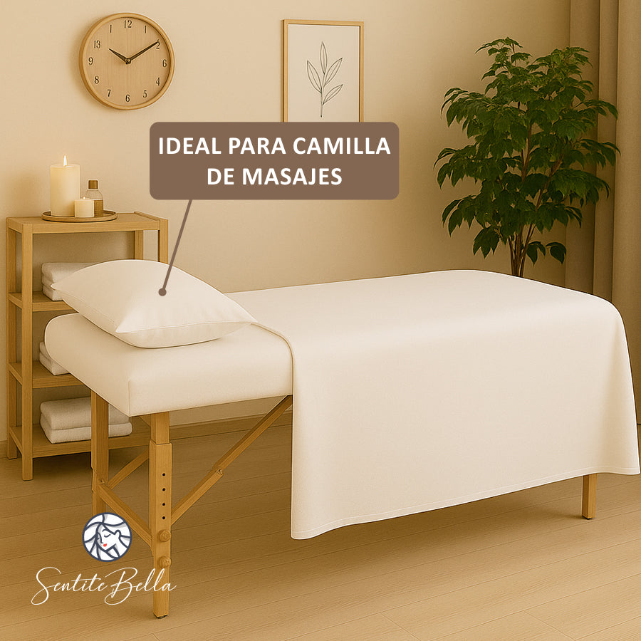 Almohada 50 X 30 Camilla Masajes Reflexologia Fibra Siliconada
