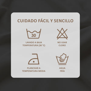 Juego de Sábanas - 1 Plaza y Media Liso + REGALO - VARIOS COLORES