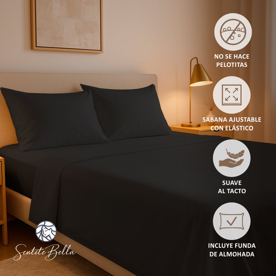 2 Plazas Acolchado CORDERITO + Sabanas + Fundas Almohadas + REGALO Combo