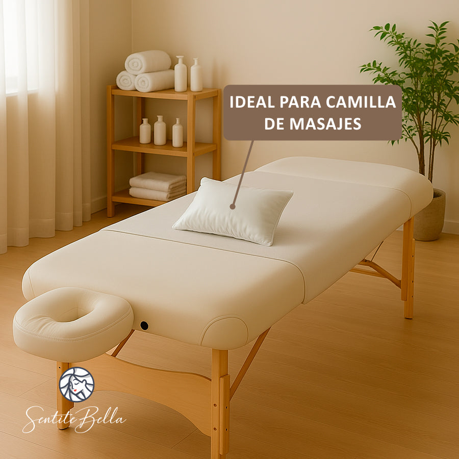 Almohada 26 X 36 Camilla Masajes Reflexologia Fibra Siliconada